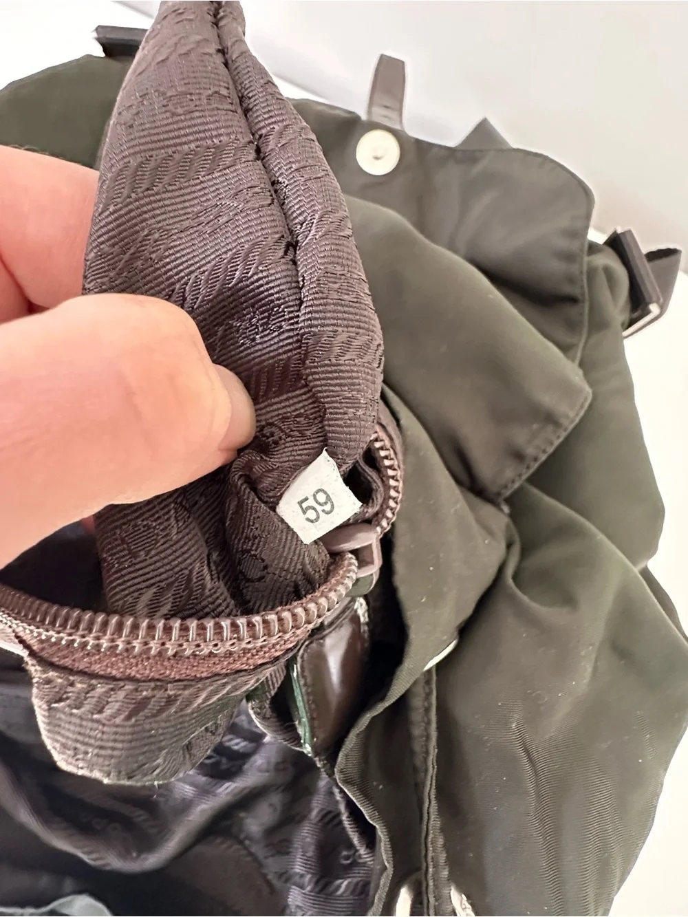 Prada Dark Green Nylon Backpack - Picture 3 of 9